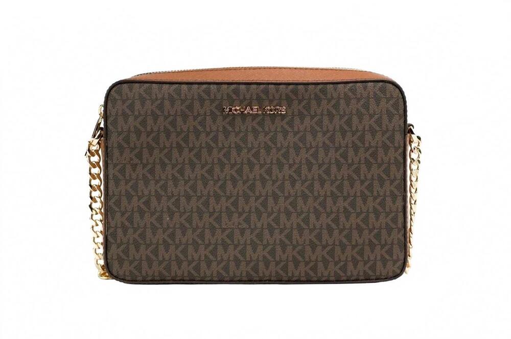 NEW MICHAEL KORS women's east west crossbody bag in brown